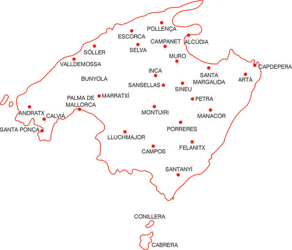 mapa Mallorca